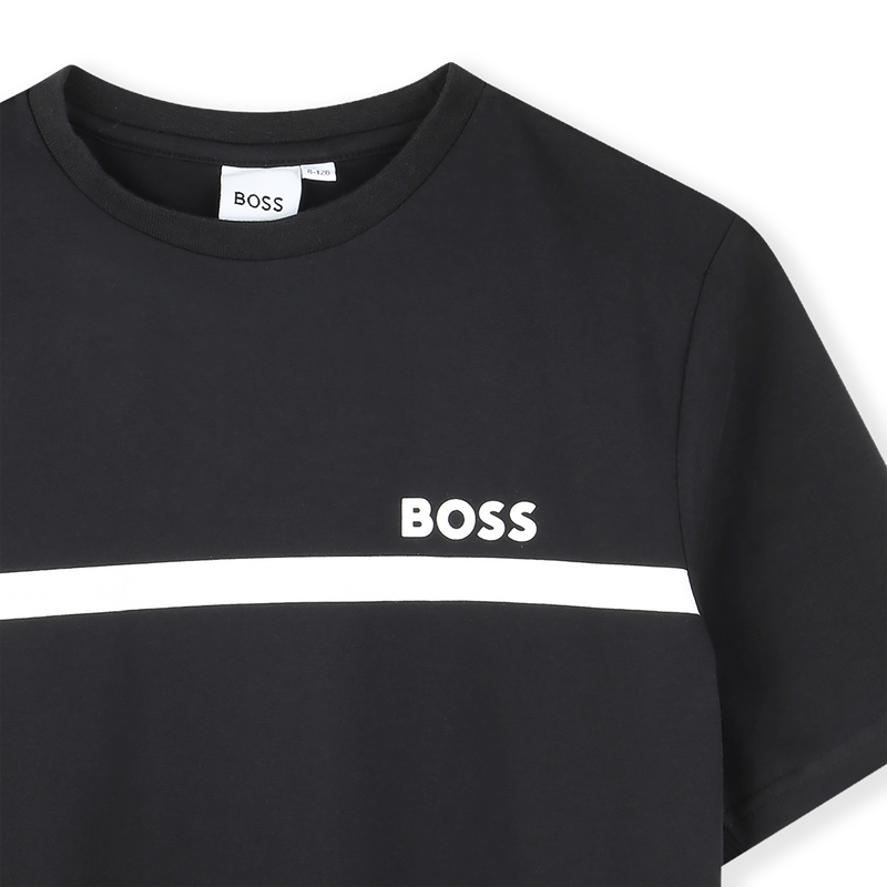 CAMISETA DE MANGA CORTA BOSS 
                        NI&Ntilde;O