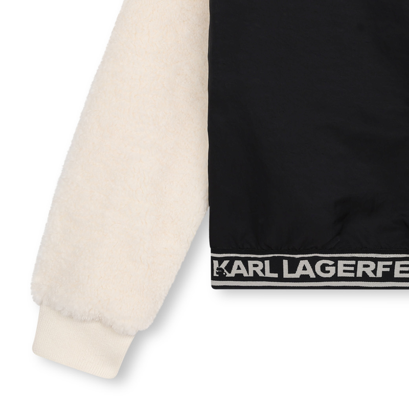Sudadera bimateria KARL LAGERFELD KIDS 
                        NI&Ntilde;A