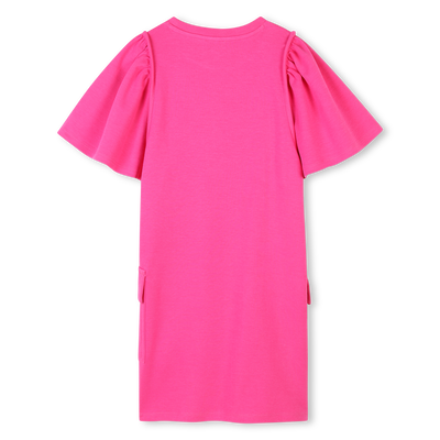 Vestido algod&oacute;n manga corta KENZO KIDS NI&Ntilde;A