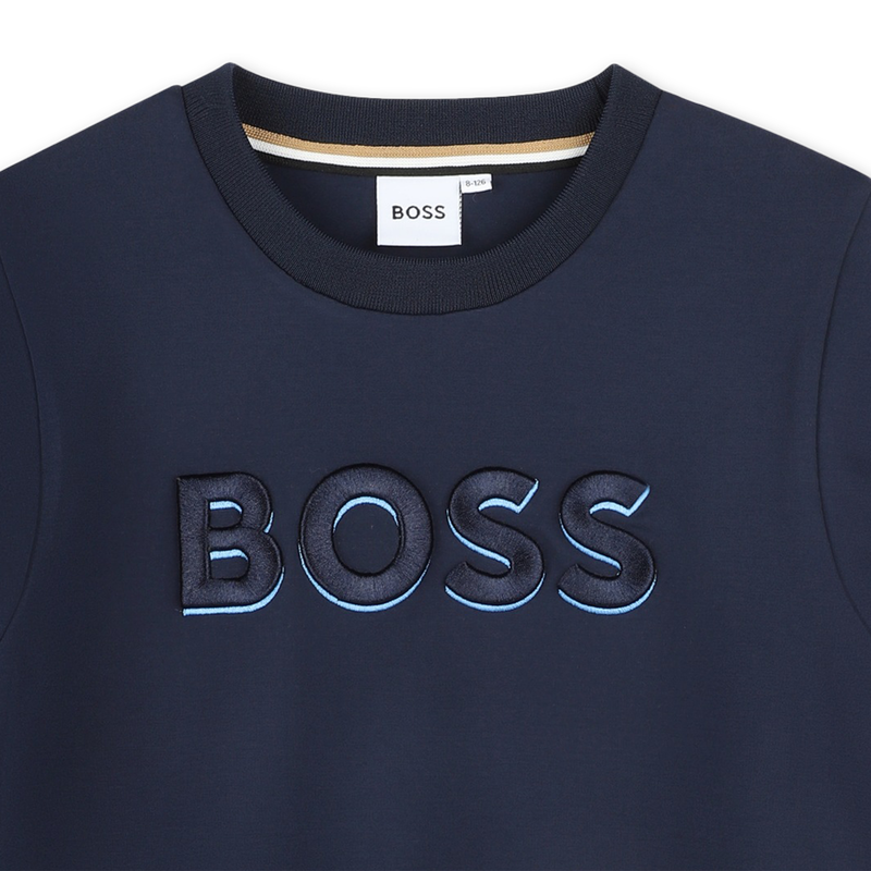 Su&eacute;ter bordado BOSS 
                        NI&Ntilde;A