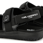 Sandalias de cuero con velcro KARL LAGERFELD KIDS 
                    NI&Ntilde;O