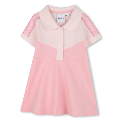 Vestido polo con apliques BOSS NI&Ntilde;A