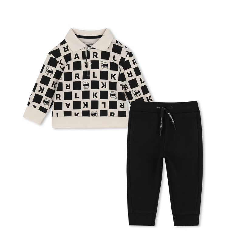 Conjunto de polo y pantal&oacute;n KARL LAGERFELD KIDS 
                        NI&Ntilde;O