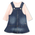 Conjunto de vestido y camiseta CHLOE 
                    NI&Ntilde;A