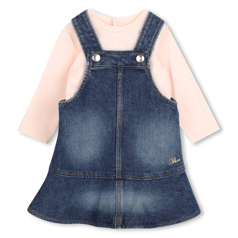 Conjunto de vestido y camiseta CHLOE 
                        NI&Ntilde;A
