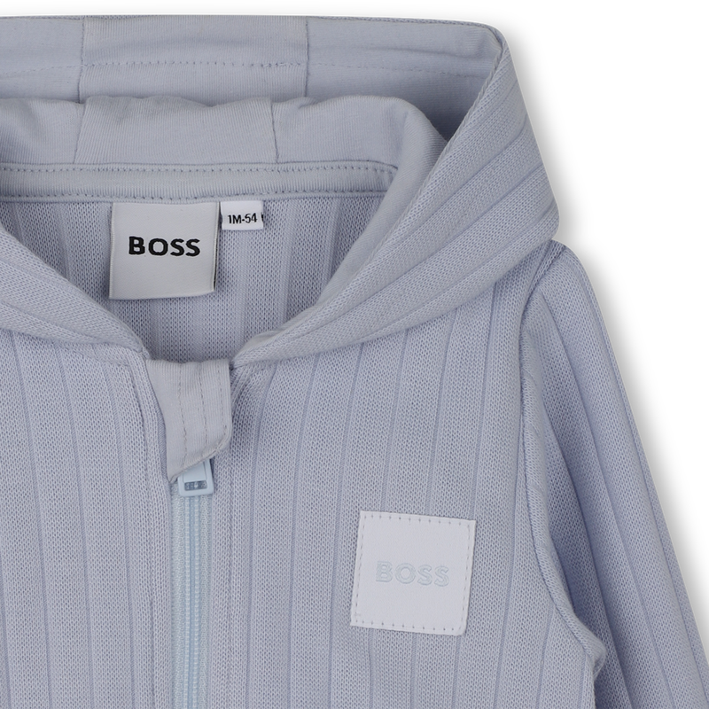 CONJUNTO DE C&Aacute;RDIGAN + PANTAL&Oacute;N + CAMISETA BOSS 
                        NI&Ntilde;O