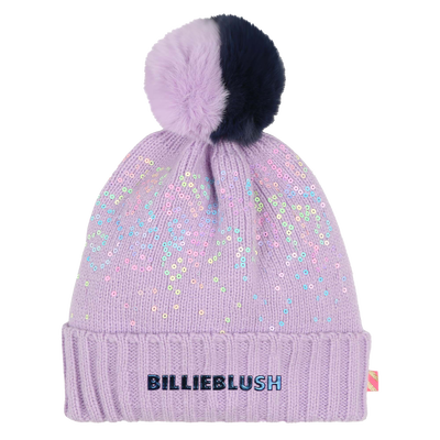 Gorro con pomp&oacute;n y lentejuelas BILLIEBLUSH NI&Ntilde;A