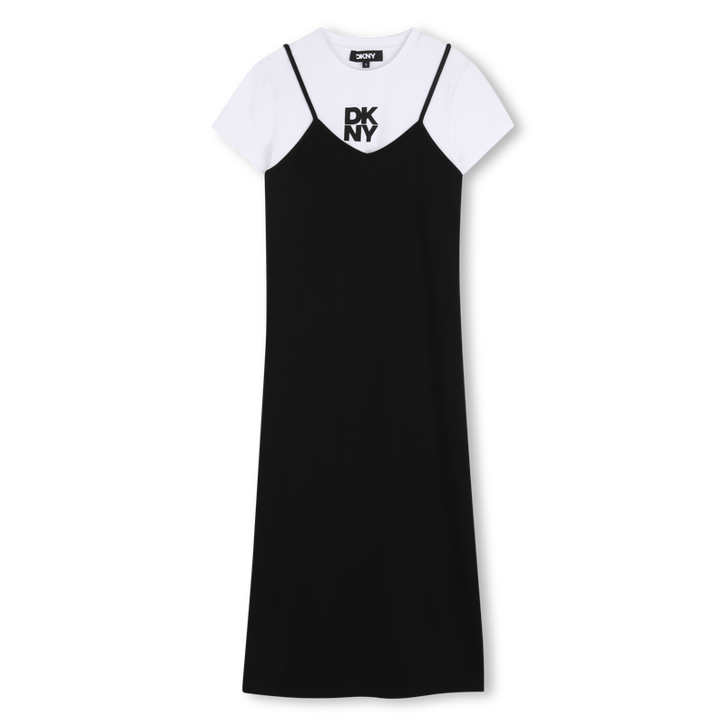 VESTIDO DE TIRANTES DKNY 
                        NI&Ntilde;A