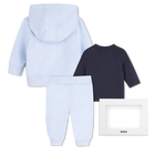 Conjunto de pantal&oacute;n, c&aacute;rdigan y camiseta BOSS 
                    NI&Ntilde;O