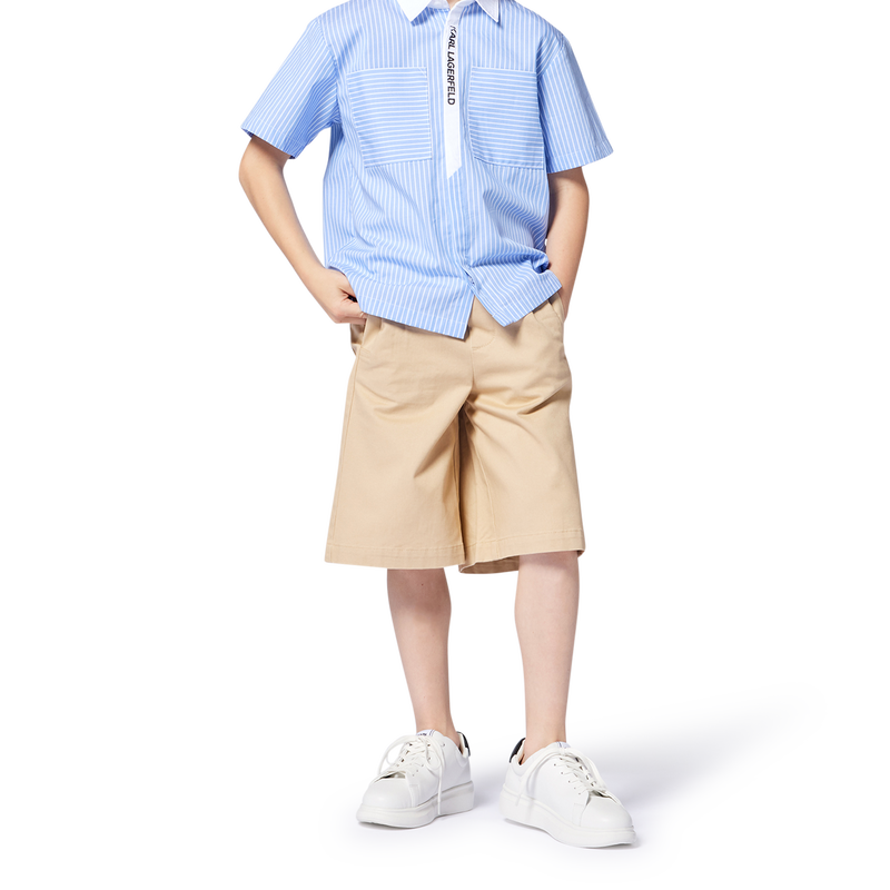 Bermudas de sarga KARL LAGERFELD KIDS 
                        NI&Ntilde;O