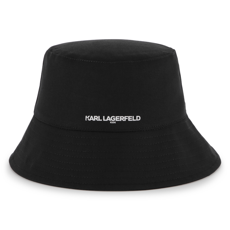 Gorro de algod&oacute;n de ala ancha KARL LAGERFELD KIDS 
                        NI&Ntilde;A