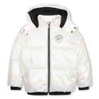 Chaqueta acolchada con capucha KARL LAGERFELD KIDS 
                    NI&Ntilde;A