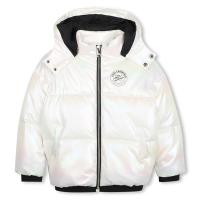 Chaqueta acolchada con capucha KARL LAGERFELD KIDS NI&Ntilde;A