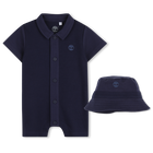 Conjunto de traje de neopreno y sombrero de pescad, MARINO, hi-res