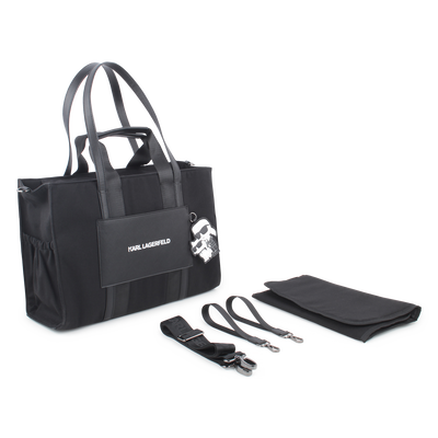 Bolso cambiador con parche KARL LAGERFELD KIDS UNISEXO