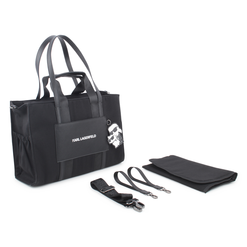 Bolso cambiador con parche KARL LAGERFELD KIDS 
                        UNISEXO