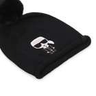 Gorro con pomp&oacute;n KARL LAGERFELD KIDS 
                    NI&Ntilde;A