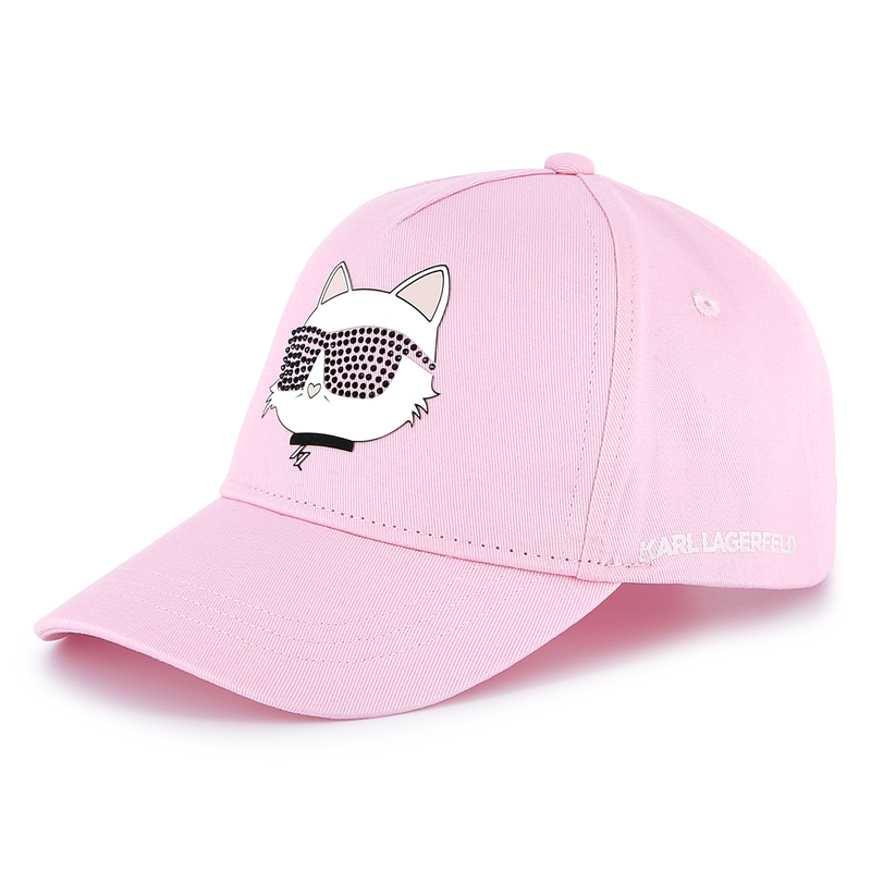 Gorra ajustable de algod&oacute;n KARL LAGERFELD KIDS 
                        NI&Ntilde;A