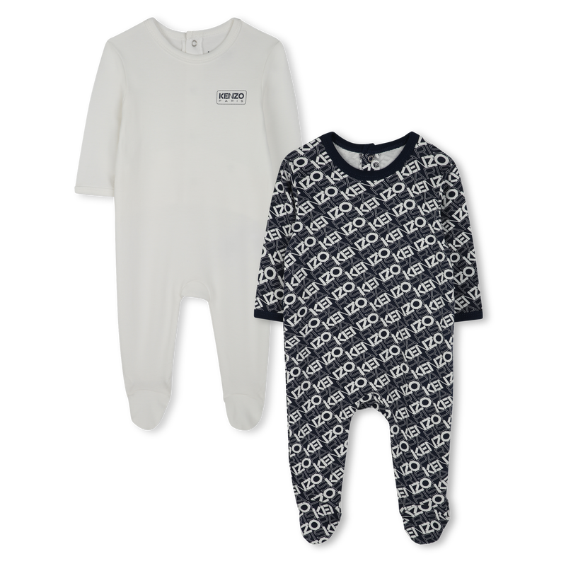Pack de 2 pijamas de algod&oacute;n KENZO KIDS 
                        UNISEXO
