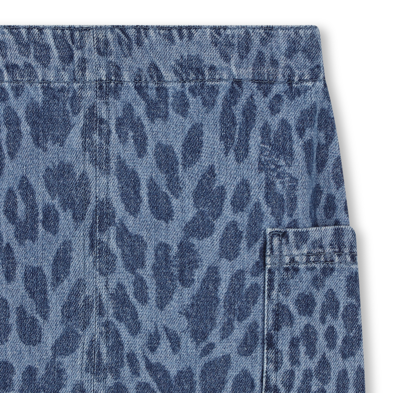 Falda vaquera con estampado de leopardo ZADIG & VOLTAIRE 
                        NI&Ntilde;A