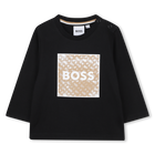 Camiseta de manga larga, NEGRO, hi-res