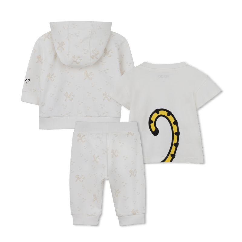 CONJUNTO DE CAMISETA, C&Aacute;RDIGAN Y PANTAL&Oacute;N KENZO KIDS 
                        UNISEXO