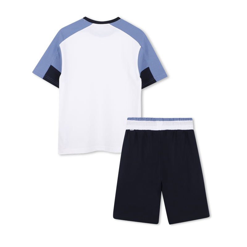 CONJUNTO CAMISETA + BERMUDAS BOSS 
                        NI&Ntilde;O