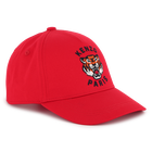 Gorra de algod&oacute;n bordada, ROJO VIVO, hi-res