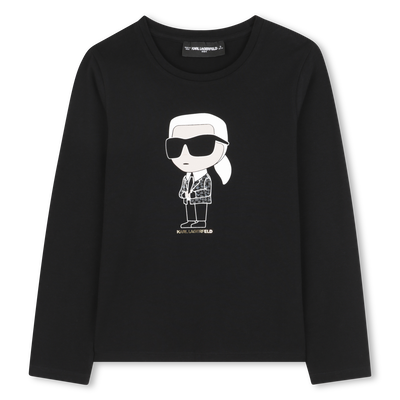 Camiseta de manga larga KARL LAGERFELD KIDS NI&Ntilde;A