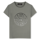 Camiseta con ilustraciones KARL LAGERFELD KIDS 
                    NI&Ntilde;A