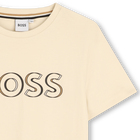Camiseta algod&oacute;n y manga corta BOSS 
                    NI&Ntilde;O