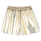 Pantalones cortos de imitaci&oacute;n dorados BOSS 
                    NI&Ntilde;A
