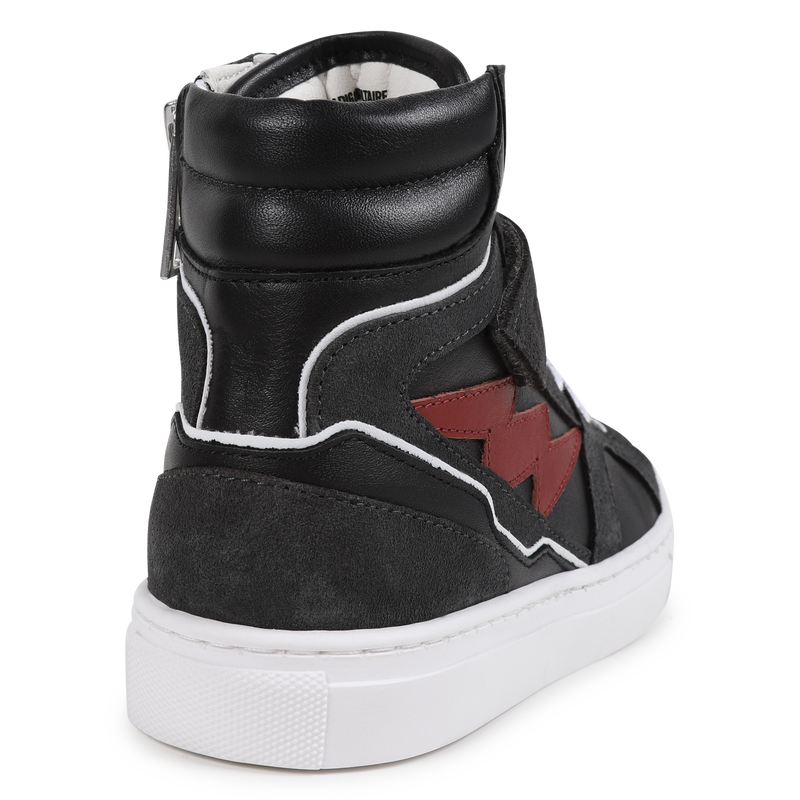 Zapatillas de cuero con velcro ZADIG & VOLTAIRE 
                        NI&Ntilde;O