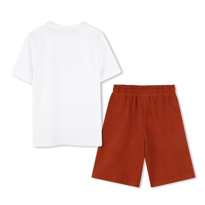 Camiseta y pantal&oacute;n de algod&oacute;n BOSS 
                        NI&Ntilde;O