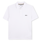 Polo de manga corta, BLANCO, hi-res