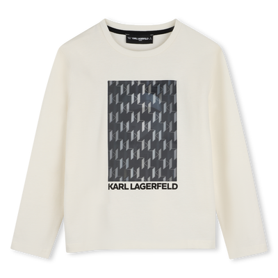 Camiseta de manga larga KARL LAGERFELD KIDS NI&Ntilde;O