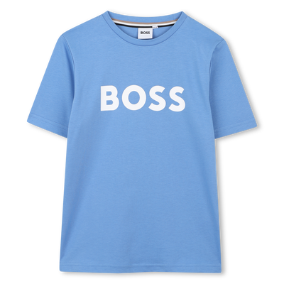 Camiseta manga corta y algod&oacute;n BOSS NI&Ntilde;O