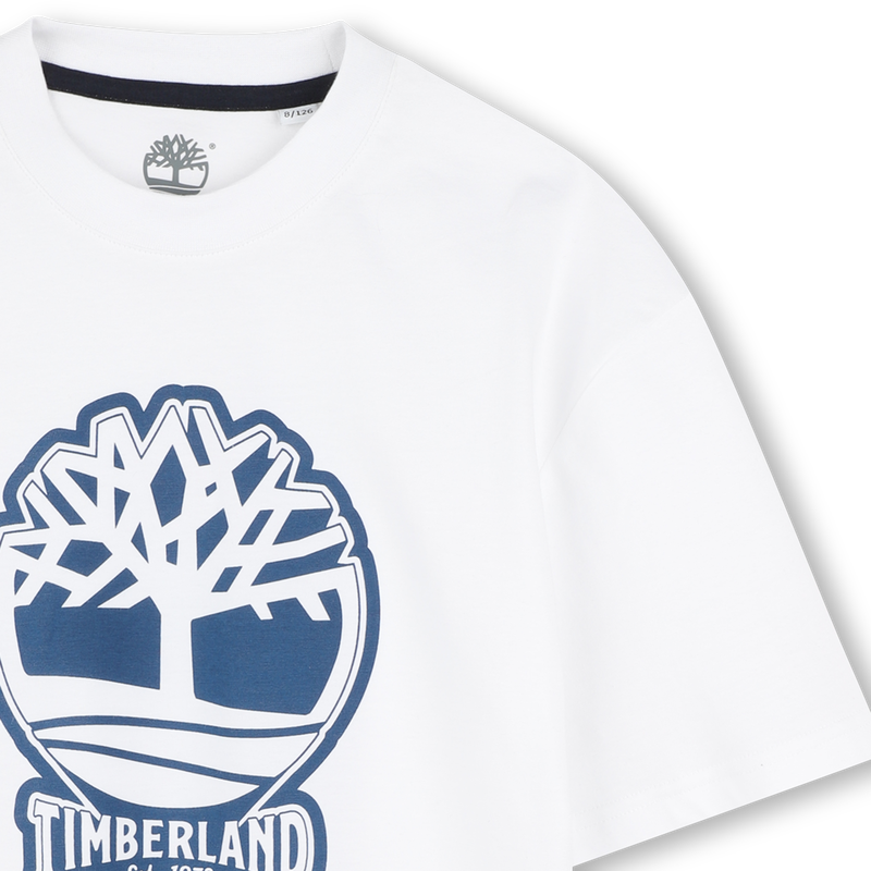 Camiseta bicolor con el logo TIMBERLAND 
                        NI&Ntilde;O