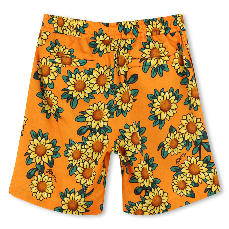 Bermudas de sat&eacute;n estampadas KENZO KIDS 
                        NI&Ntilde;O