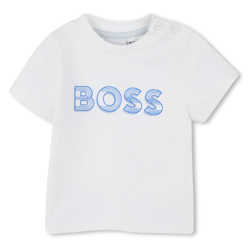 Camiseta con logo estampado BOSS 
                        NI&Ntilde;O