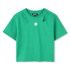 Camiseta calada de manga corta DKNY 
                    NI&Ntilde;A