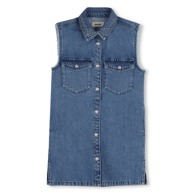 VESTIDO CAMISERO SIN MANGAS ZADIG & VOLTAIRE NI&Ntilde;A