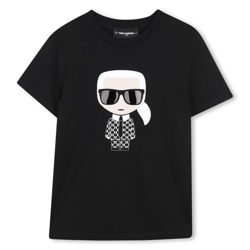 CAMISETA CON ESTAMPADO METALIZADO KARL LAGERFELD KIDS 
                        NI&Ntilde;O