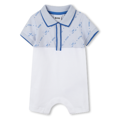 Mono corto con cuello de polo BOSS NI&Ntilde;O