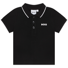 Polo de manga corta, NEGRO, hi-res