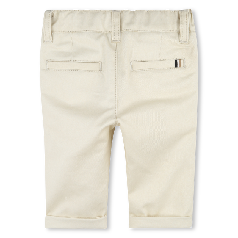 Pantal&oacute;n chino de sarga BOSS 
                        NI&Ntilde;O