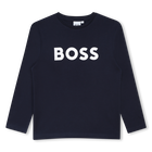 Camiseta de manga larga, MARINO, hi-res