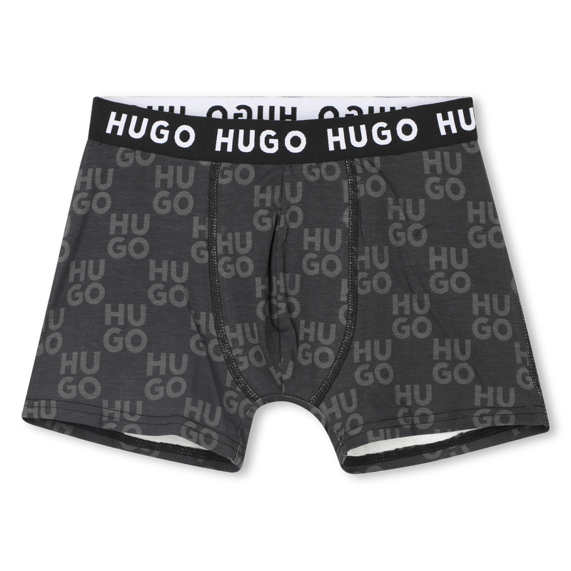 Pack de 2 calzoncillos b&oacute;xer HUGO 
                        NI&Ntilde;O