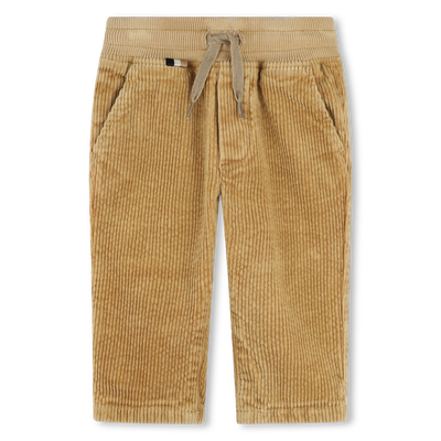 Pantal&oacute;n de terciopelo liso BOSS NI&Ntilde;O