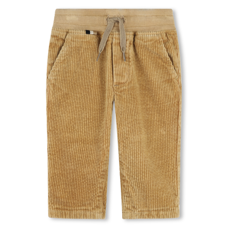 Pantal&oacute;n de terciopelo liso BOSS 
                        NI&Ntilde;O